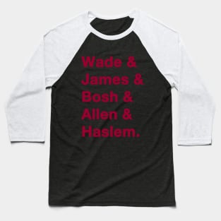 2012-13 Miami Heat Greats Baseball T-Shirt